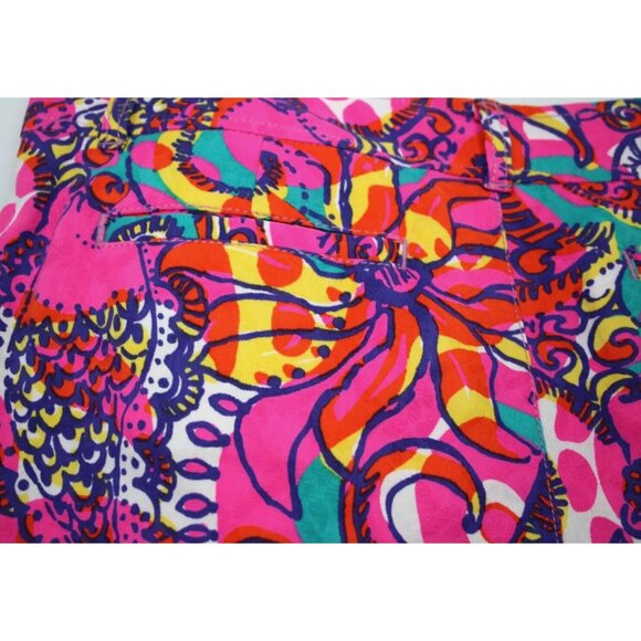 LILLY PULITZER Callahan Shorts Pink 100% Cotton - Picture 10 of 15